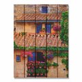 Ricki&Aposs Rugs 28 x 36 in. Garden Roof Inside & Outside Cedar Wall Art RI890975